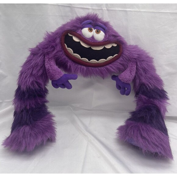 DISNEY PIXAR PURPLE MONSTER LONG LEGS STRIPED P921-2091-9 13213 #11153 18" Plush - Picture 1 of 14